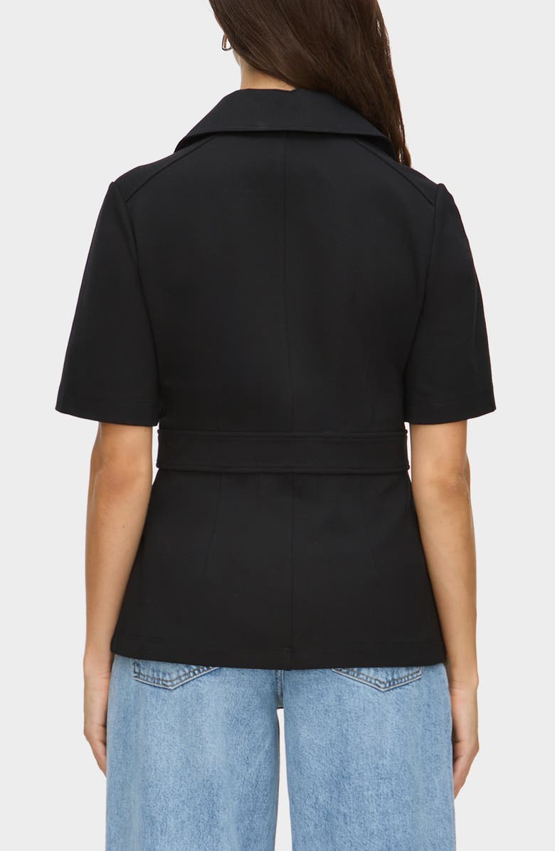 ALIGNE Cecile Zip Front Top, Alternate, color, Black