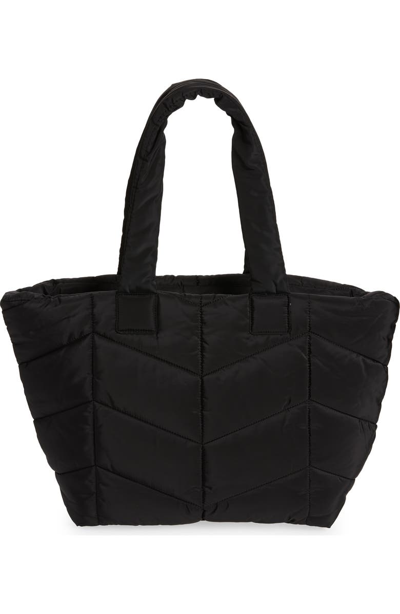 Topshop Chevron Quilted Tote Bag, Main, color,