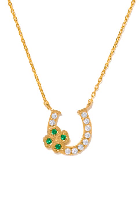 Lucky Charm Horseshoe Pendant Necklace