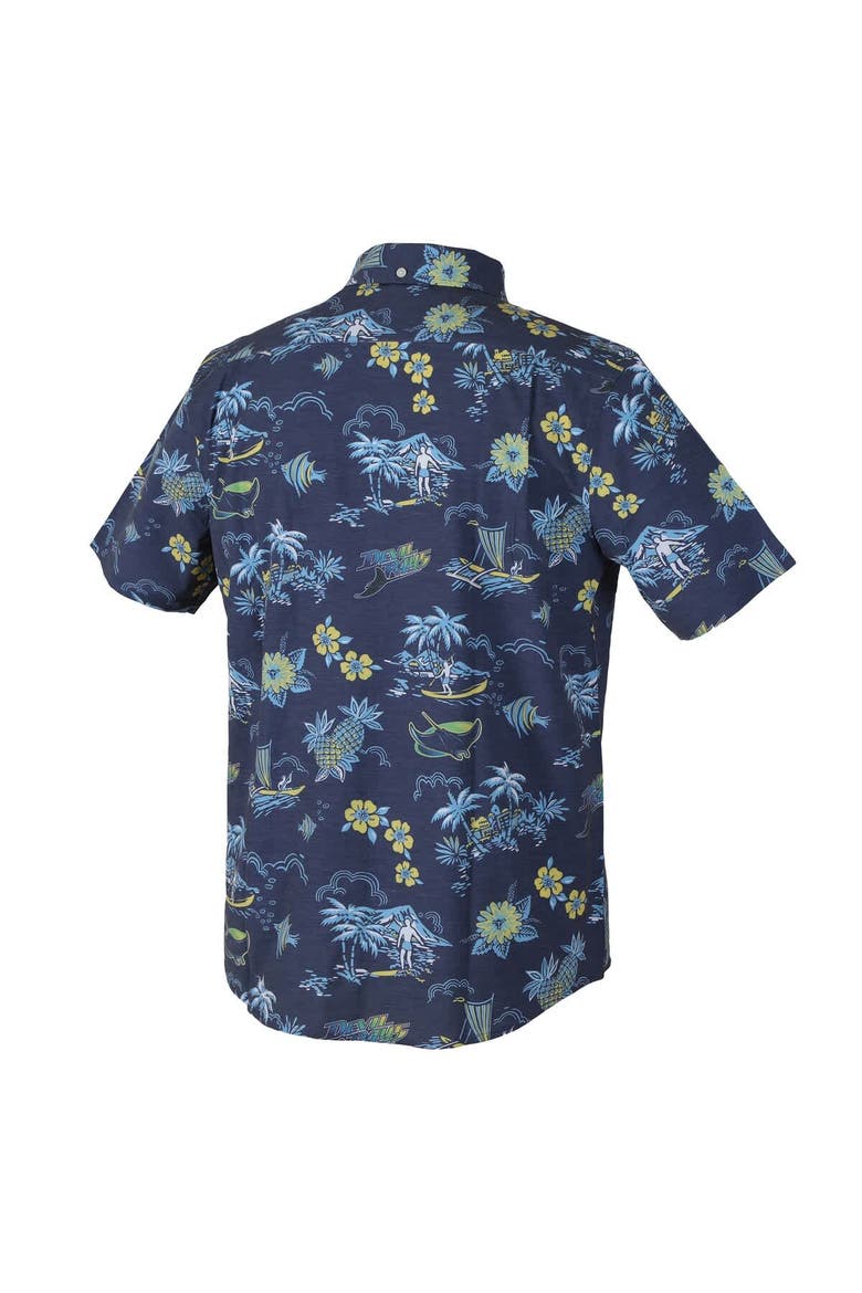 Men's Reyn Spooner Dark Blue Tampa Bay Rays Kekai Button-Down Shirt, Alternate, color, Dark Blue