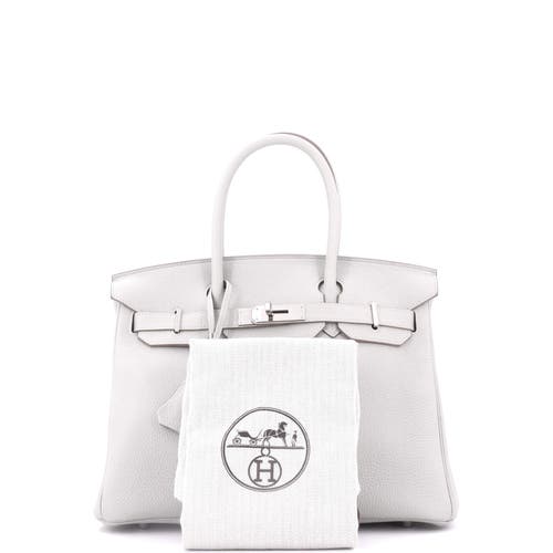 Pre-owned Hermes  Hermes Birkin Handbag Grey Togo With Palladium Hardware 30 In Gray