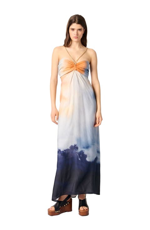 Tie-dye maxi dress