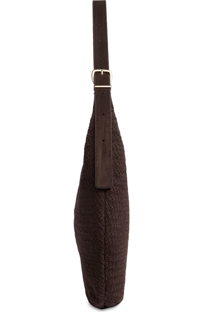 Madewell Essential Curve Shoulder Bag, Alternate, color, Dark Carob