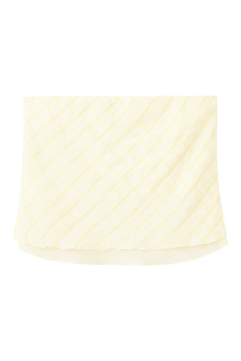 Checkered Strapless Top, Alternate, color, YELLOW