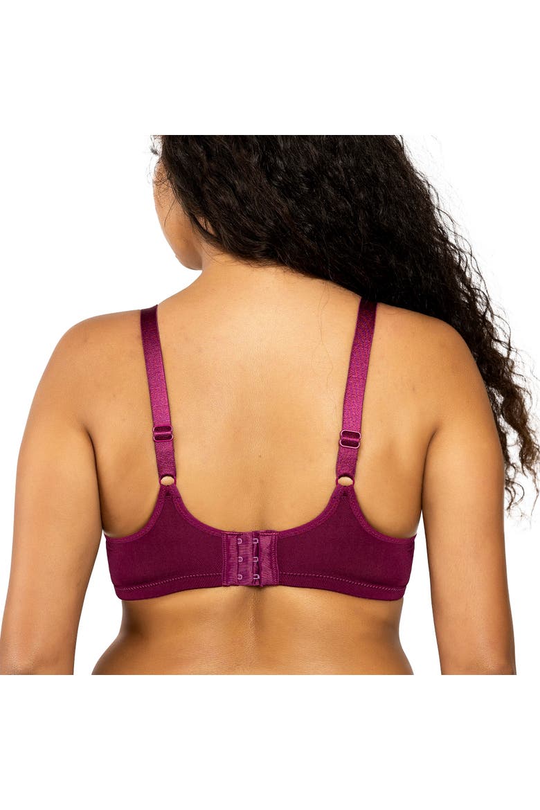 Enora Minimizer Bra, Alternate, color, Blackberry