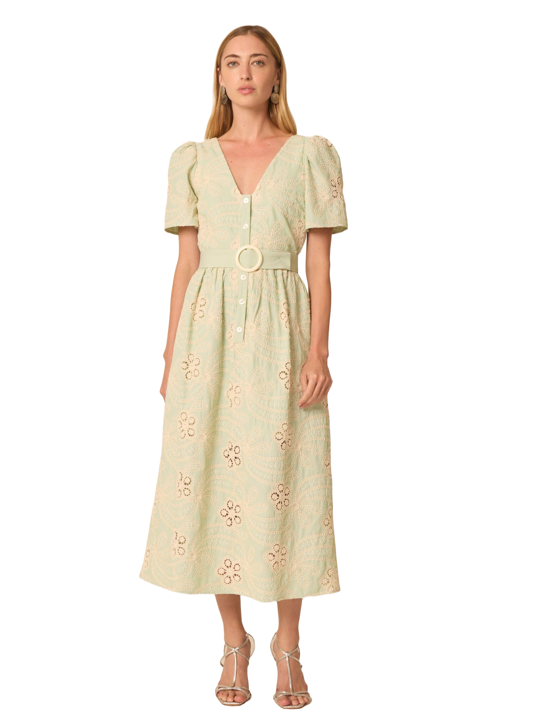 selected Green stripe embroidery