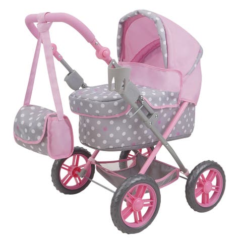 Cotton Candy Pink Amanda Doll Pram