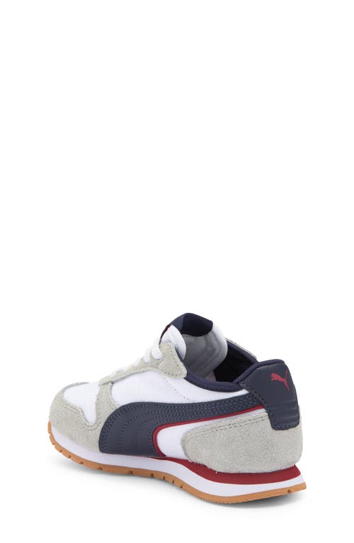 Puma Kids' Siege Sneaker In Smokey Gray- White-navy