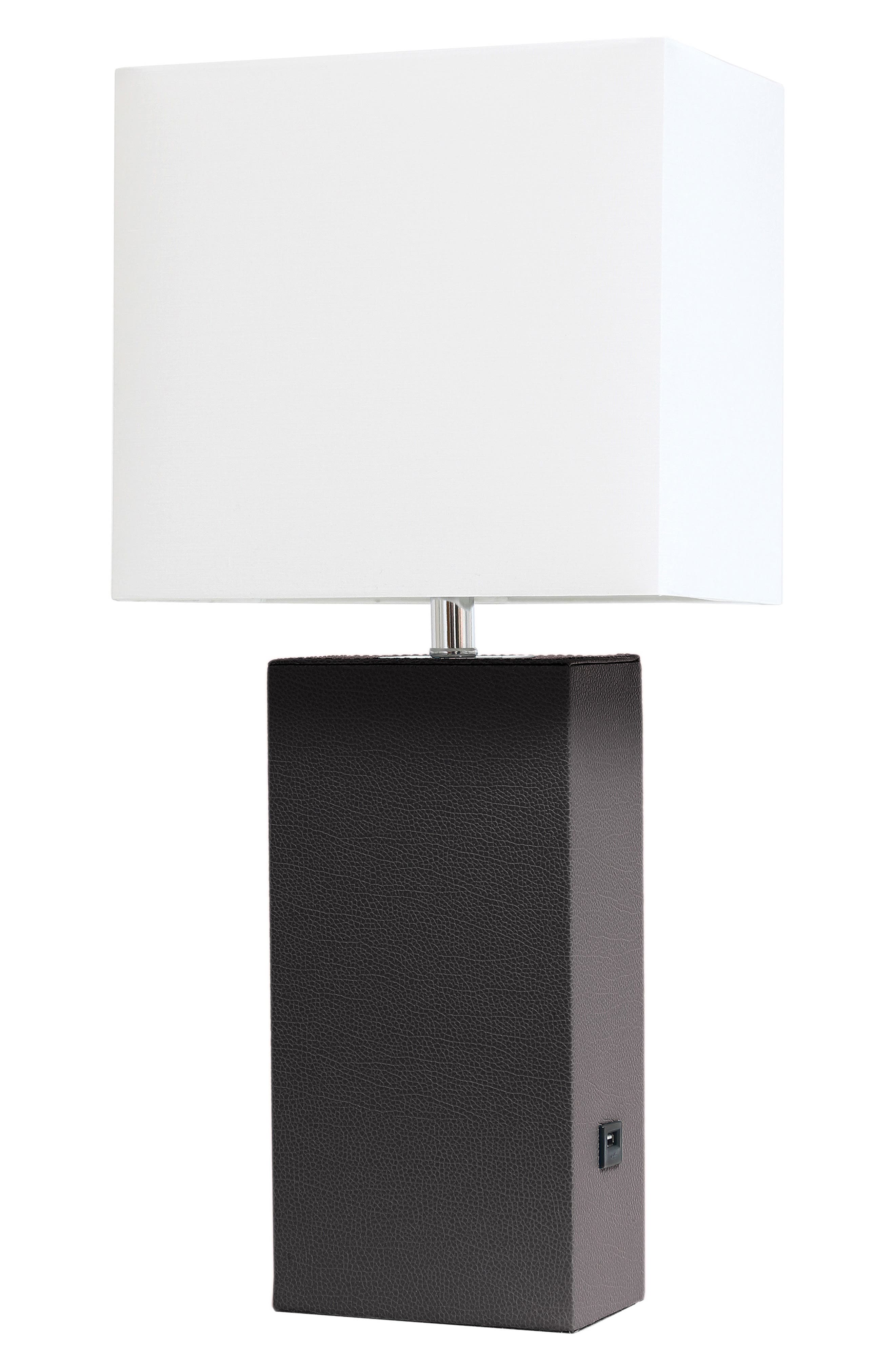 LALIA HOME Lexington Faux Leather USB Table Lamp | Nordstromrack