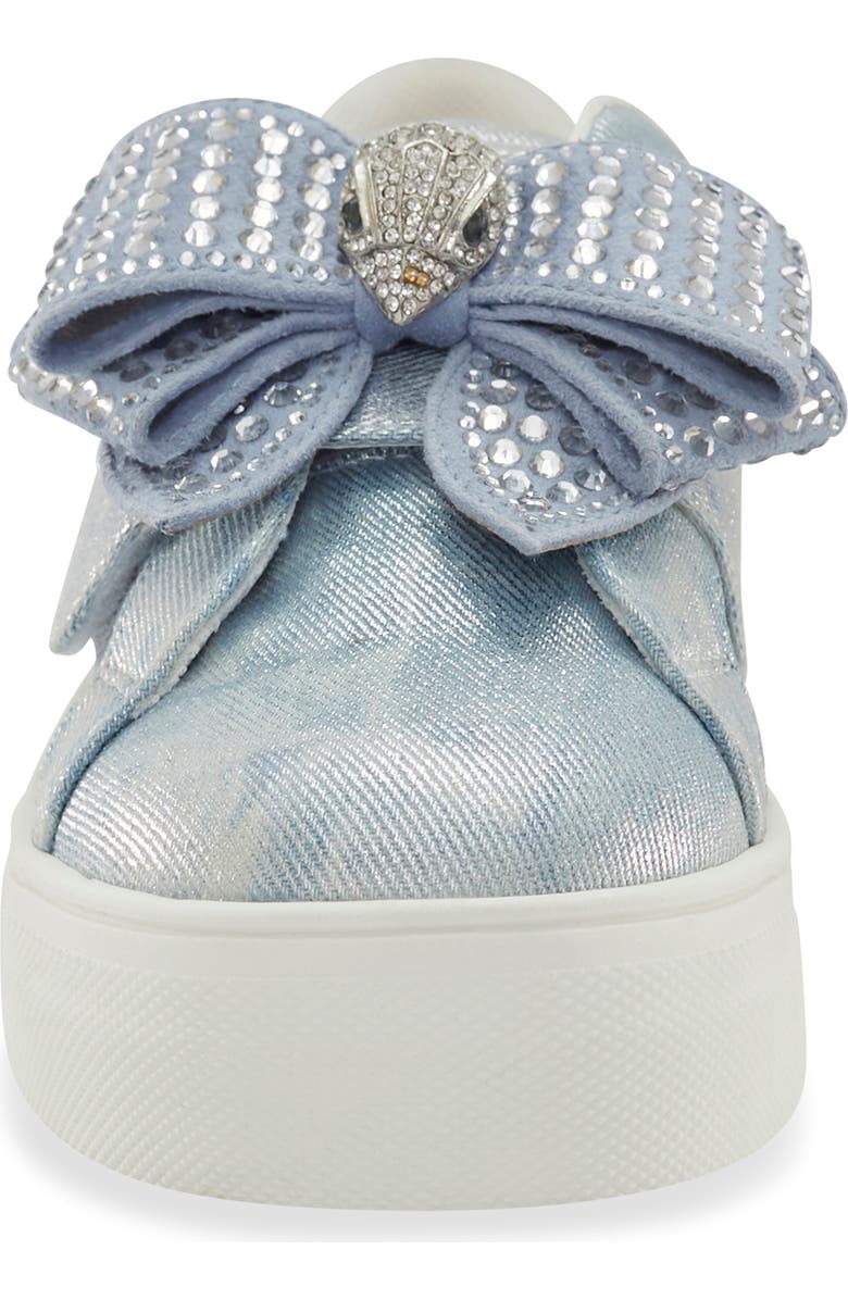 Kurt Geiger London Kids' Mini Laney Bow Sneaker, Alternate, color, Denim