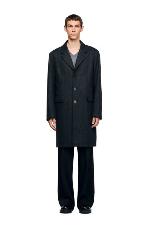 Wool broadcloth coat