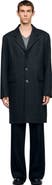 SANDRO Wool broadcloth coat