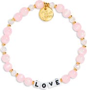 Little Words Project Love Sweet Petal Kisses Beaded Stretch Bracelet