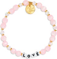 Little Words Project Love Sweet Petal Kisses Beaded Stretch Bracelet