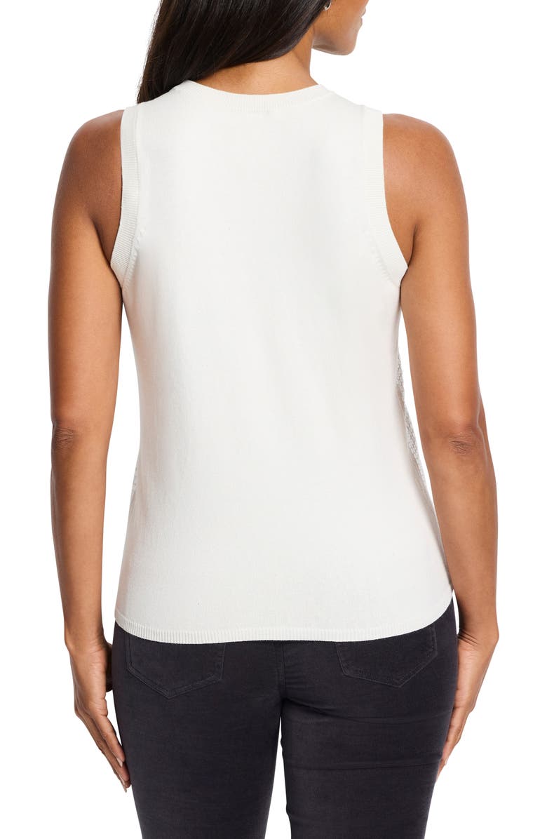 NIC+ZOE Sequin Sweater Tank, Alternate, color, Cream