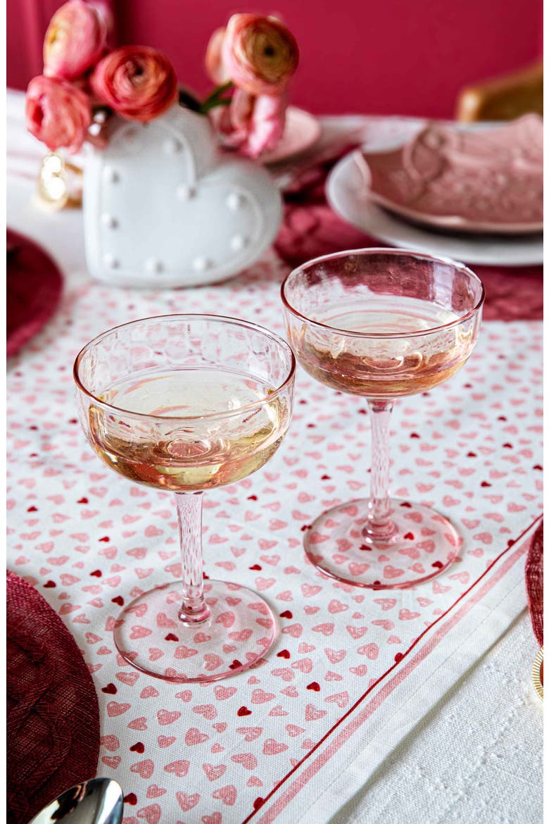 Puro Set of 2 Cocktail Coupes, Alternate, color, BLUSH