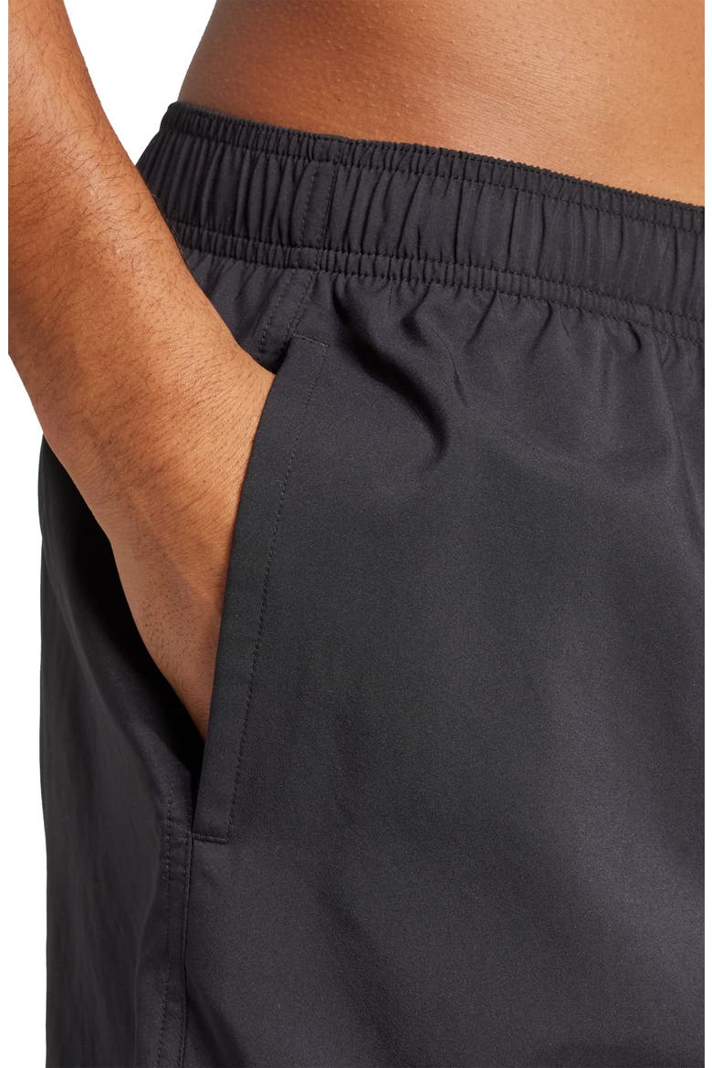 Essentials Swim Trunks, Alternate, color, BLACK/ WHITE