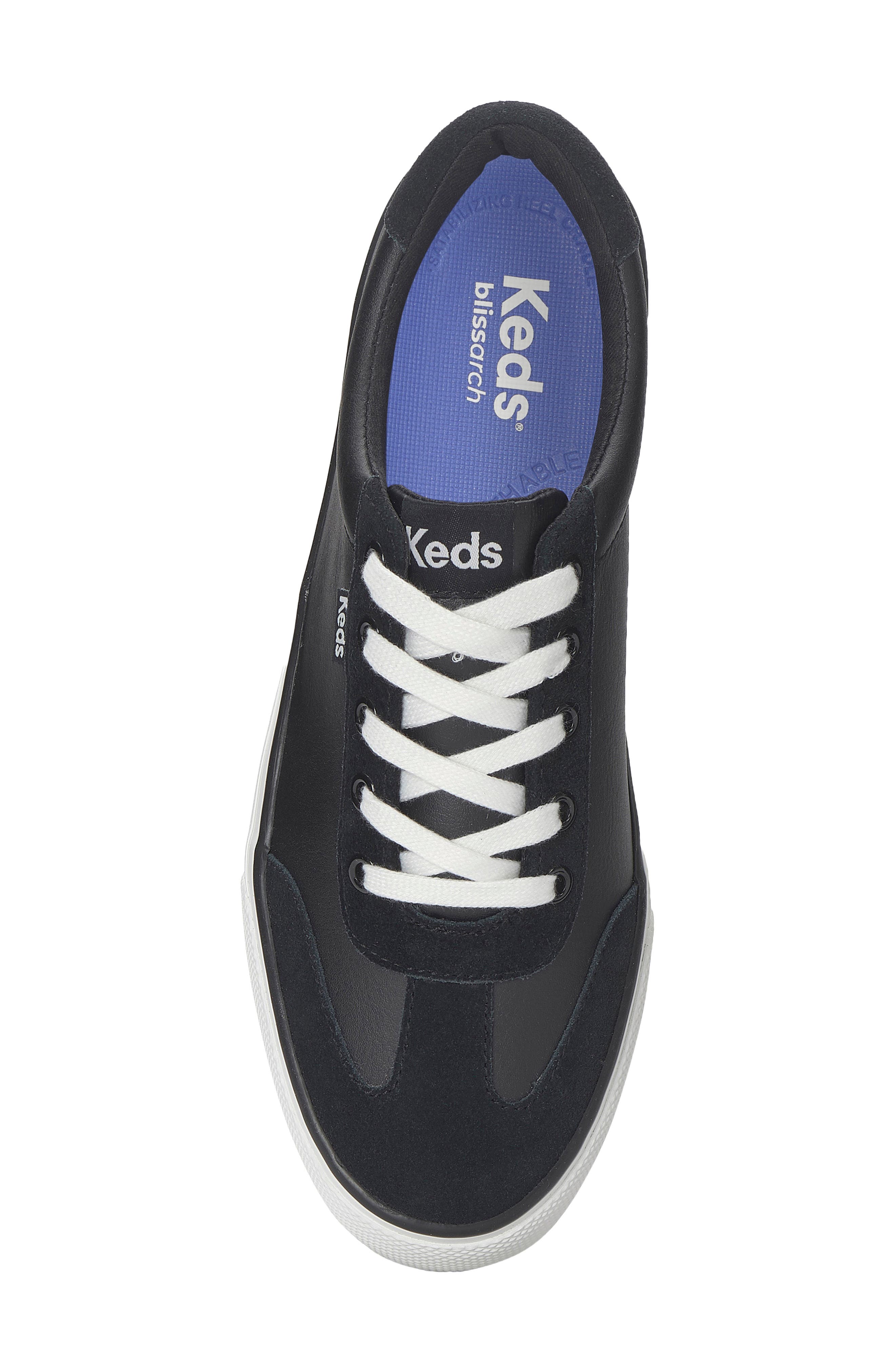 Keds<sup
®</sup
 Jump Kick T-Toe Sneaker, Alternate, color, Black