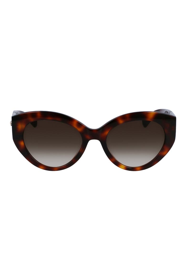 Roseau 54mm Gradient Cat Eye Sunglasses, Main, color, HAVANA