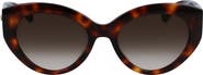 Longchamp Roseau 54mm Gradient Cat Eye Sunglasses