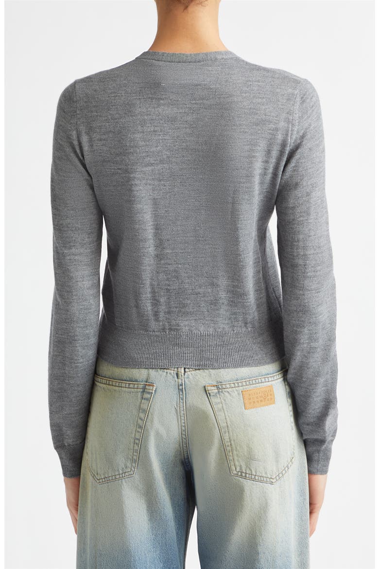 Wool Blend Cardigan, Alternate, color, GREY MELANGE