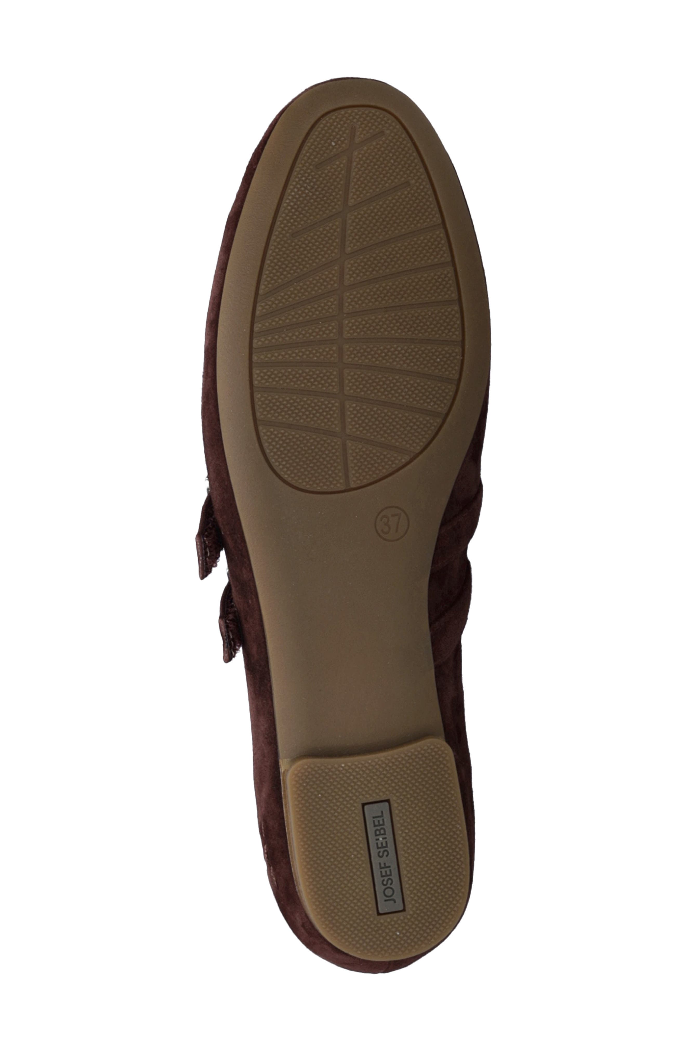 Clarice 03 Leather Mary Jane, Alternate, color, BURGUNDY