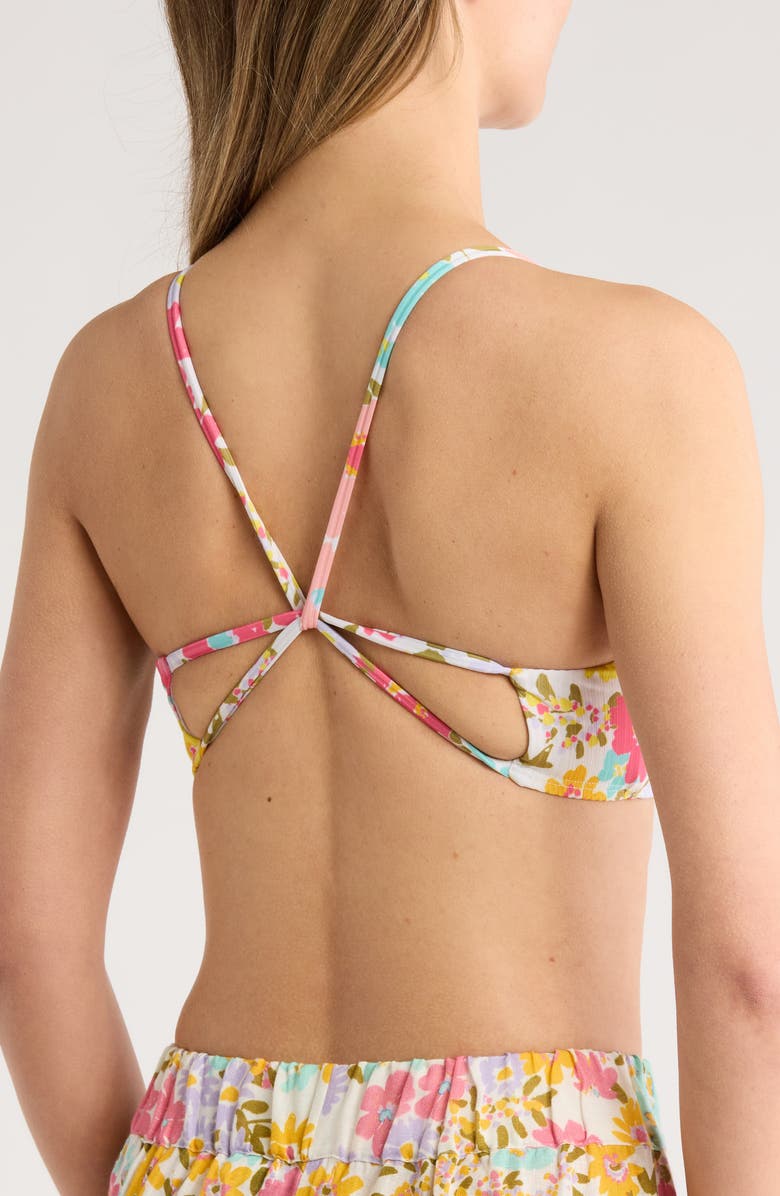 Vitamin A<sup>®</sup> Kai Bralette Bikini Top, Alternate, color, Wildflower
