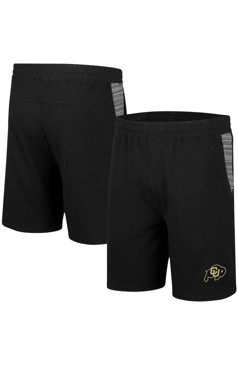 COLOSSEUM Men's Colosseum Black Colorado Buffaloes Wild Party Tri-Blend Shorts, Main, color,