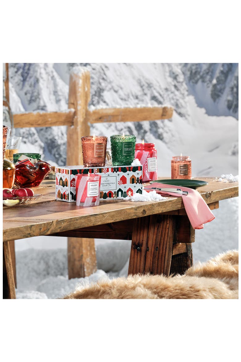 Holiday Essentials Candle Trio, Alternate, color, GREEN/ RED/ BROWN MULTI