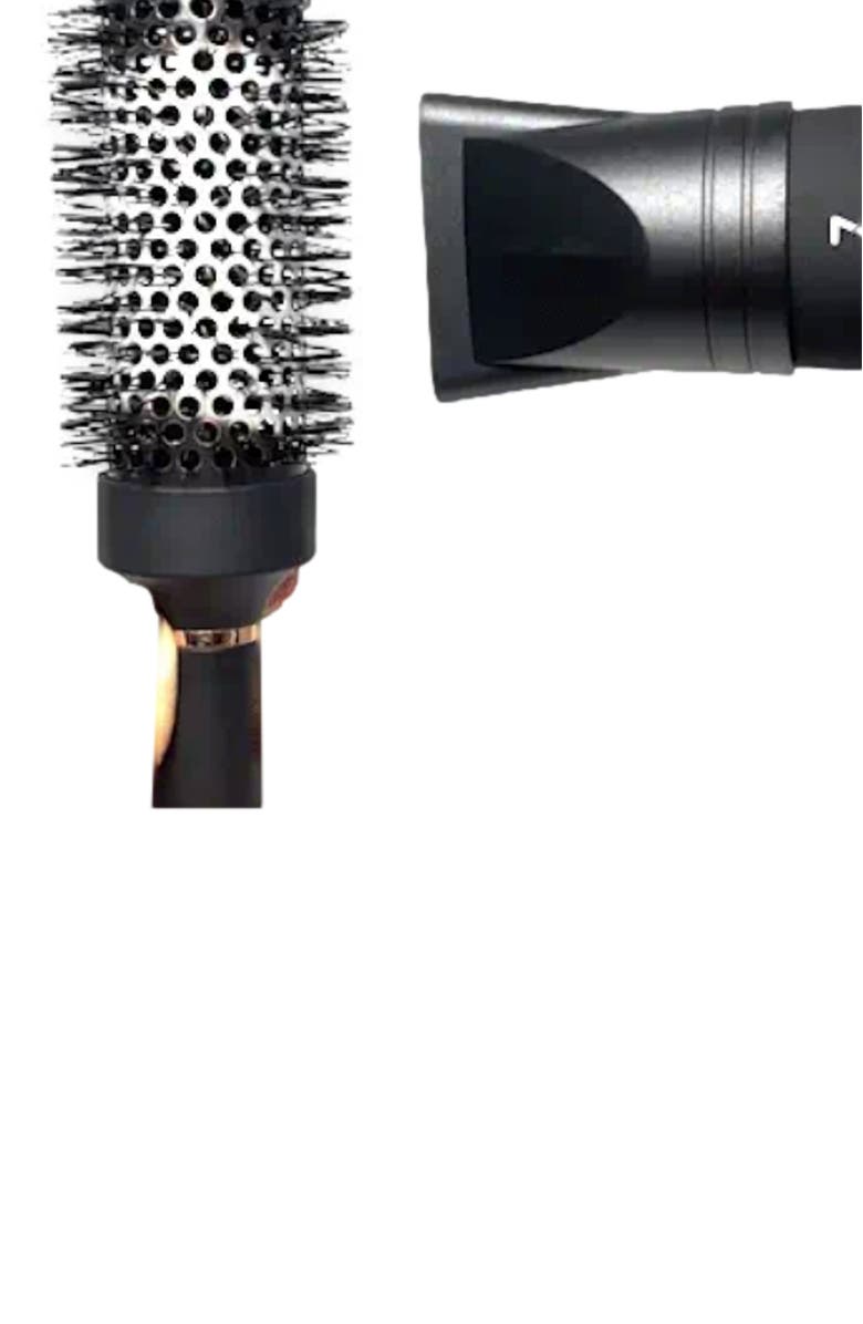 NUME Ionic Round Brush Set, Alternate, color, Black