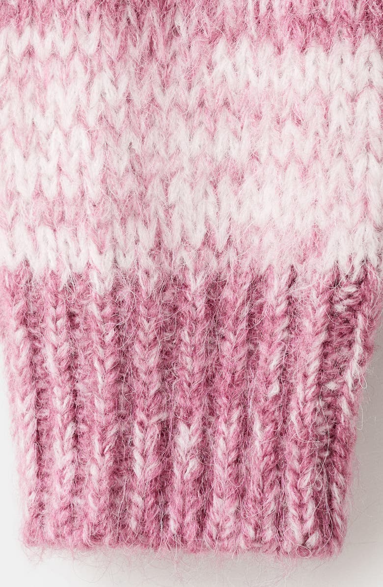 MANGO Stripe Oversize Sweater, Alternate, color, Pastel Pink