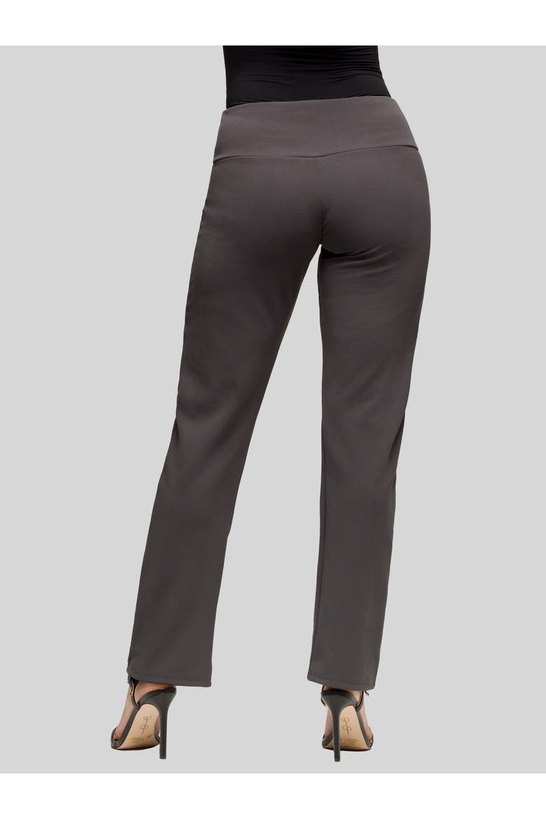 Petite Comfortable Stretch High Waist Dress Pants, Alternate, color, Charcoal