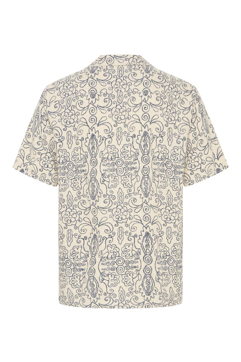 Utkolt Floral Camp Shirt, Alternate, color, OATMEAL