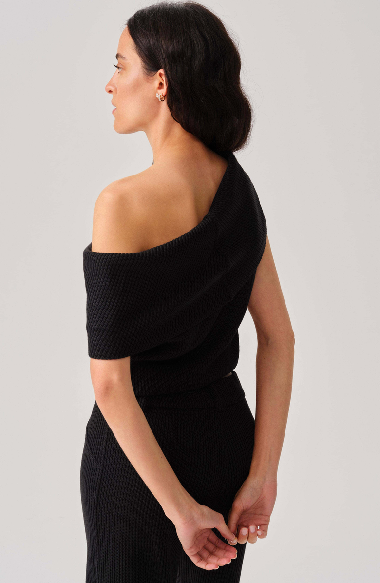 Leman Mercer Margot Top, Alternate, color, Black