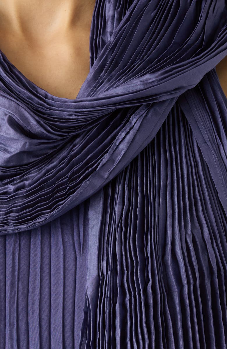 Eileen Fisher Whisper Crushed Silk Scarf, Alternate, color, Bluet