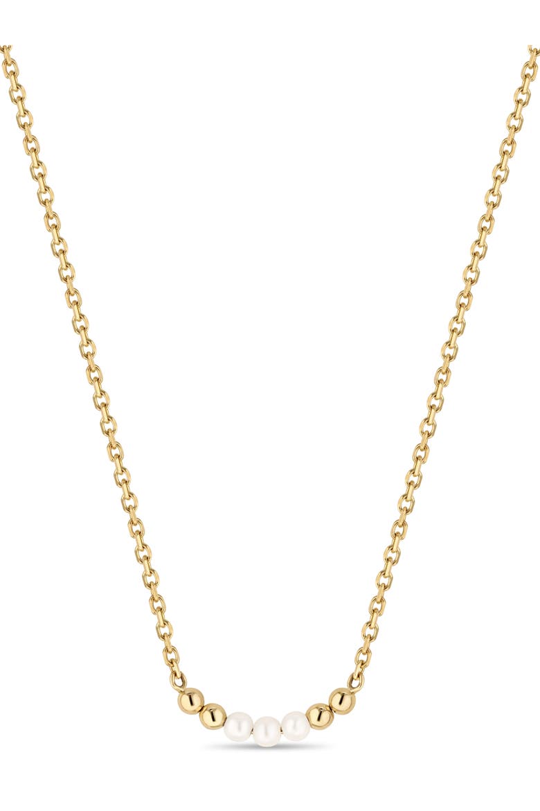 Freshwater Pearl Chain Necklace in 14K Gold,18mm, Main, color, Yellow Gold
