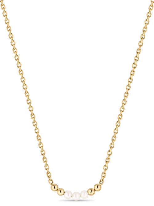 Devata Freshwater Pearl Chain Necklace In Gold