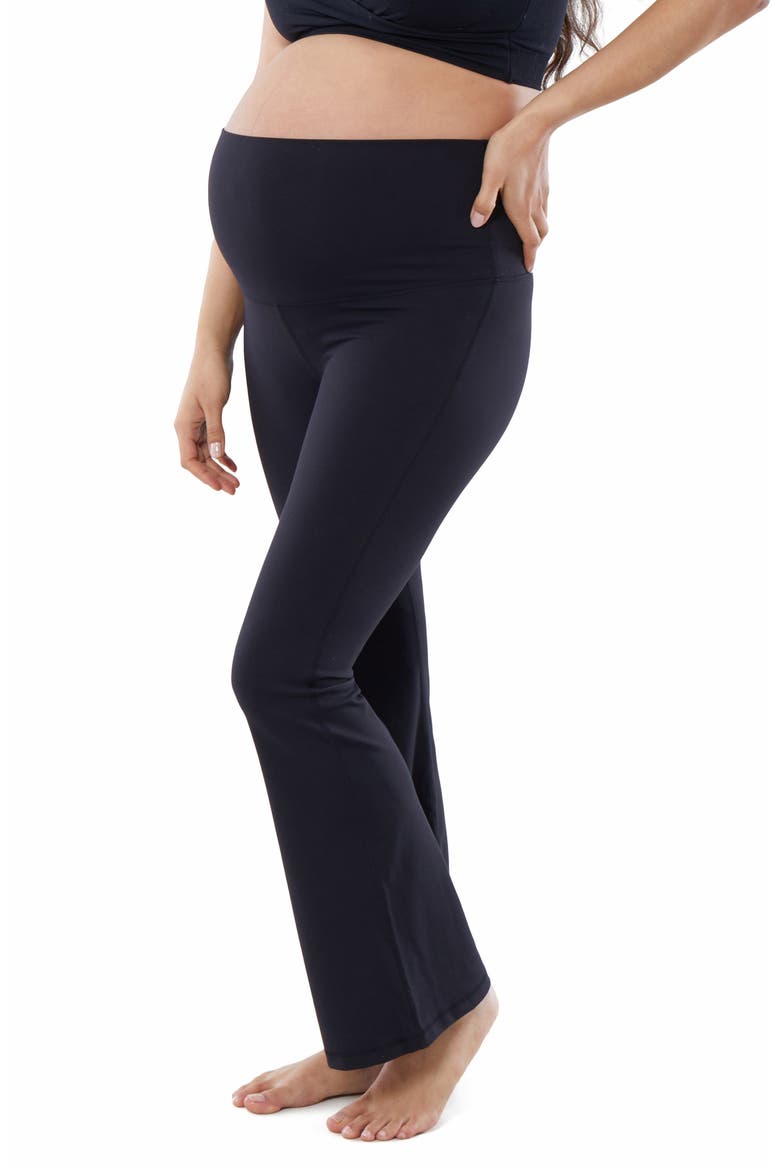 Yoga Maternity Pants, Alternate, color, BLACK