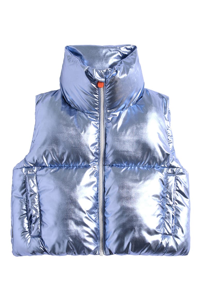 Kids' Eloise Channel Quilted Puffer Vest, Main, color, ICE BLUE