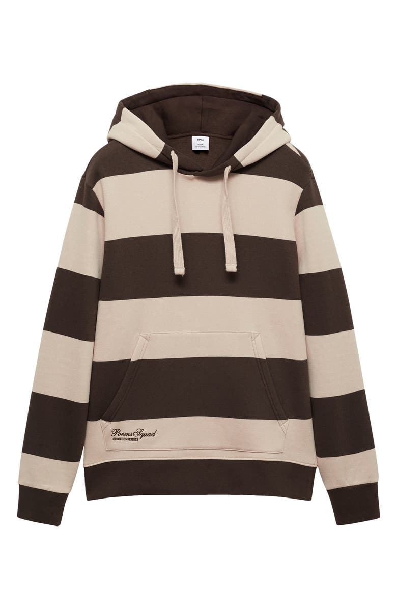 MANGO Stripe Hoodie, Alternate, color, 