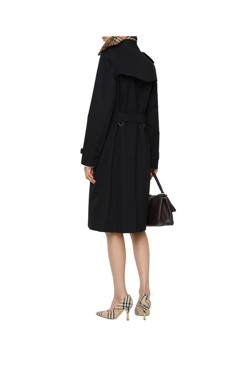 Long Kensington Heritage Trench Coat, Alternate, color, Black
