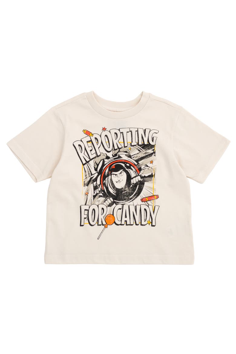 Pixar Short Sleeve T-Shirt, Main, color, Buzz Candy Beige