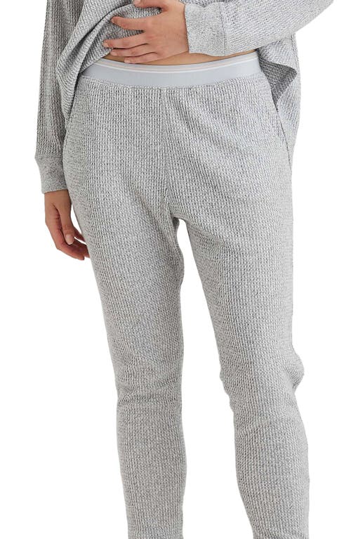 Papinelle Supersoft Waffle Knit Pajamas In Grey