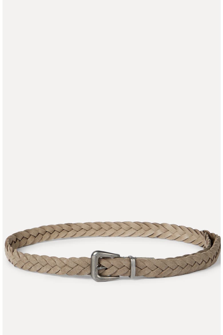 Braided belt, Alternate, color, Beige