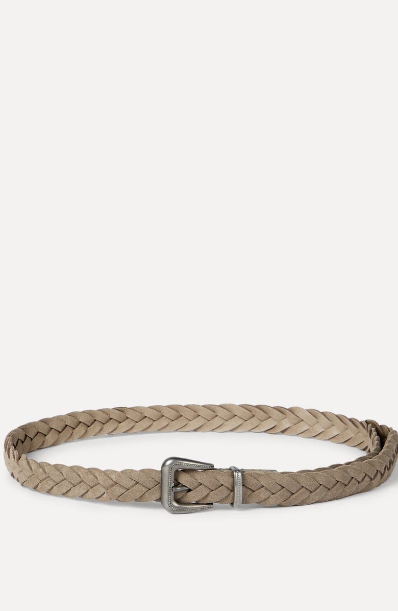 Brunello Cucinelli Braided belt, Alternate, color, Beige