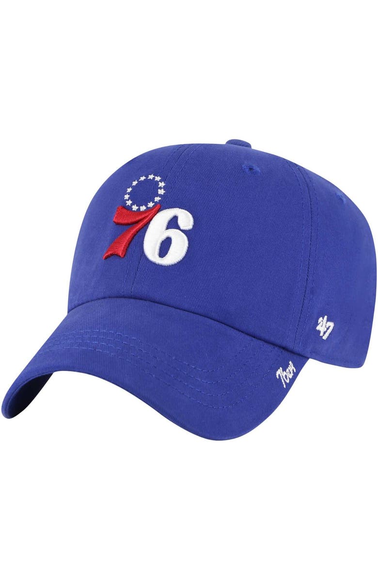 '47 Women's '47 Royal Philadelphia 76ers Miata Clean Up Adjustable Hat, Main, color, Royal