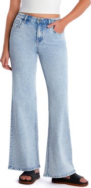HINT OF BLU Myra Mid Rise Wide Leg Jeans