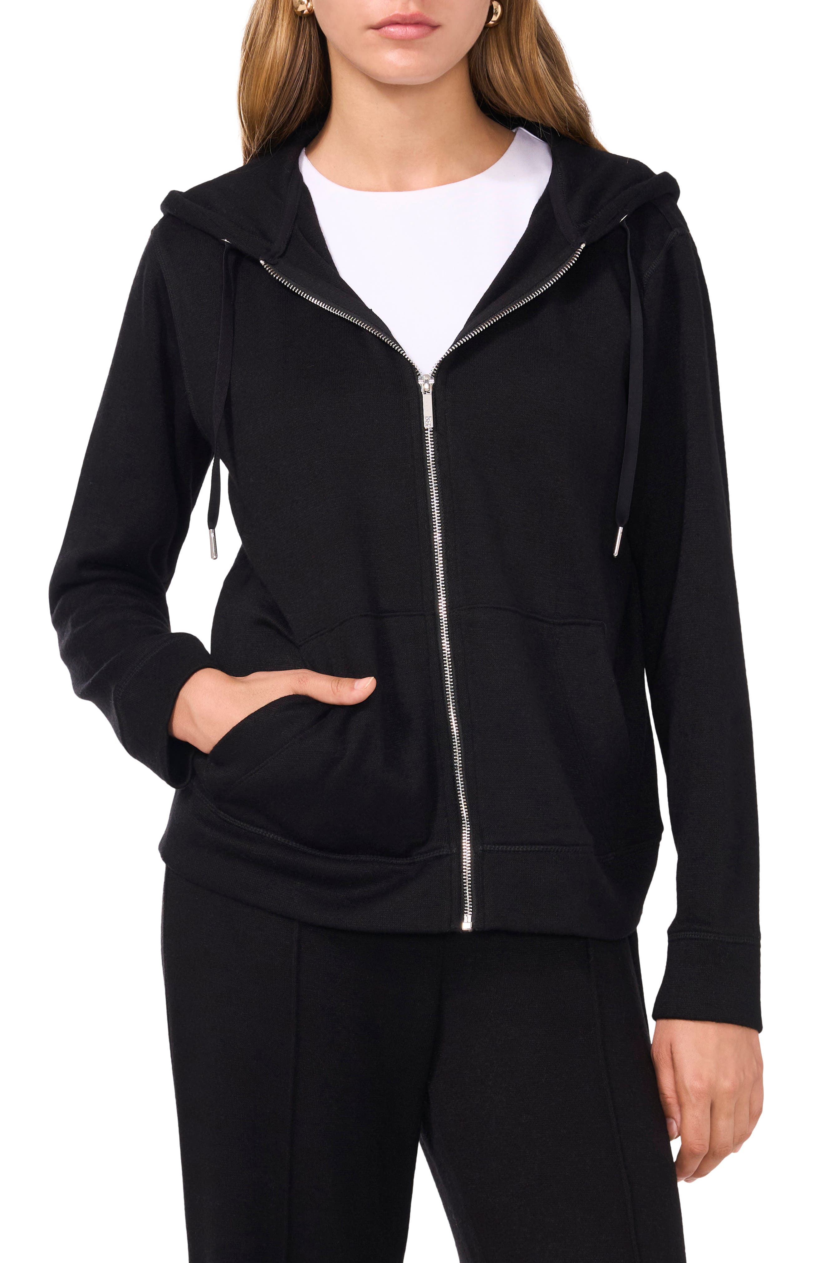 Vince Camuto Zip Front Hoodie