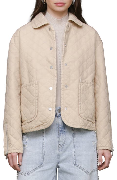 Diamond Quilted Cotton Jacket