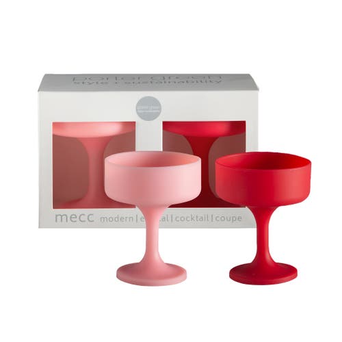 Porter Green Mecc | Unbreakable Cocktail Glasses In Red